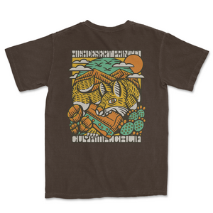 HDPC x D.J. Javier Coyote Tee – Dark Chocolate