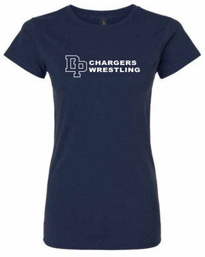 DP Wrestling Navy Ladies Tee