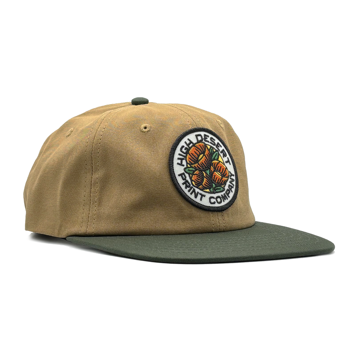 Poppy 6 Panel – Khaki/Olive